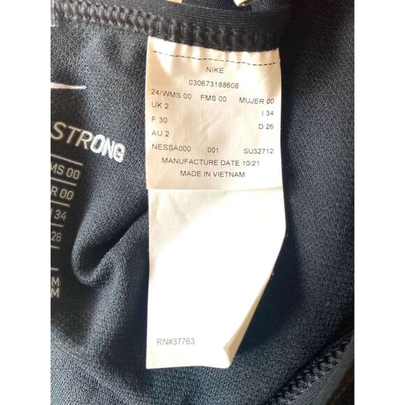 Nike Swim Womens Hydrastrong Lace-Up Tie-Back One-Piece Swimsuit Black Size 28/2 - Picture 11 of 11